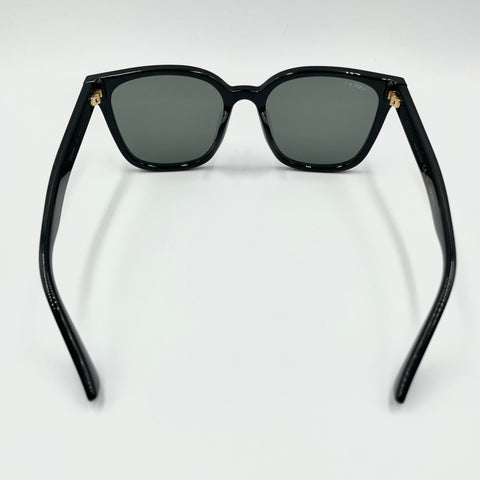 Gucci Polarized Rectangle 56MM Sunglasses 'Black / Gold Hardware' | OS