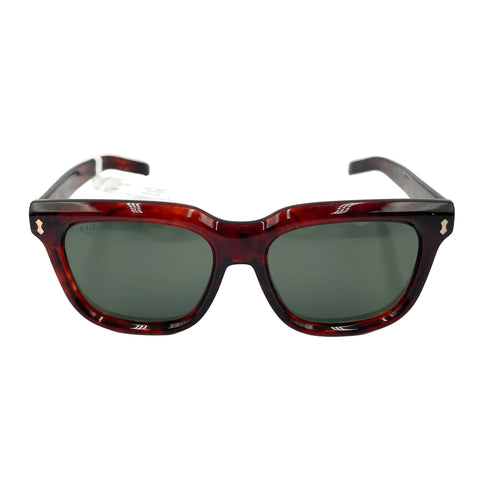 Gucci Havana Sunglasses Rivetto Shades 'Red Brown Resin 002' | OS
