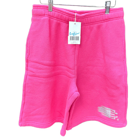Eric Emmanuel Flying EES 100% Cotton Shorts 'Neon Pink / Reflective Gray Logo' | US LG