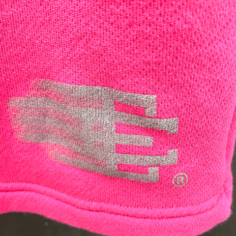 Eric Emmanuel Flying EES 100% Cotton Shorts 'Neon Pink / Reflective Gray Logo' | US LG