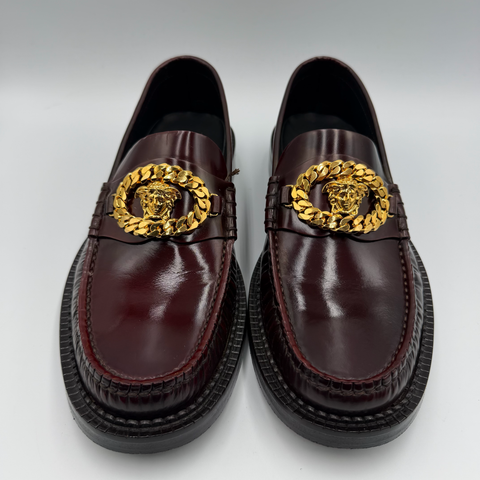 Versace Loafer `Medusa Chain  Maroon' | EU 41 / US M 8