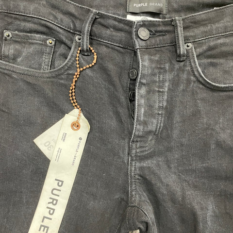 Purple Brand Slim Fit Rip Jeans 'Black' | US M 30"