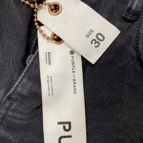 Purple Brand Slim Fit Rip Jeans 'Black' | US M 30"