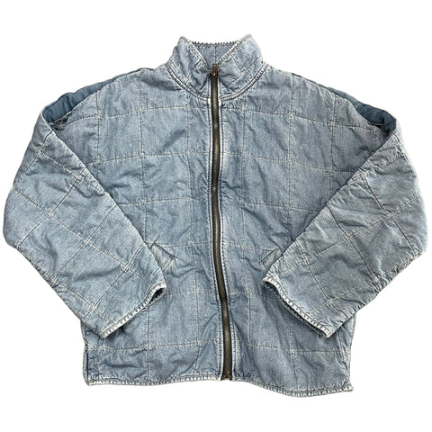 Free People Dolman Quilt Oversized Pullover Zip Up Jacket 'Jean' | SM