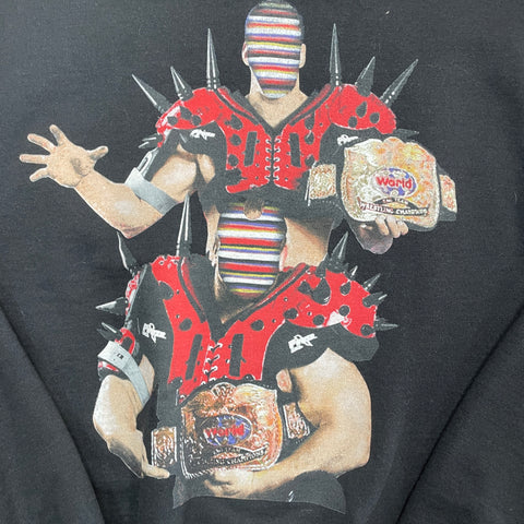 4th Rope Westside Gunn WGXR Champion Crewneck Sweatshirt 'Legion of Doom Black' | US MEN M