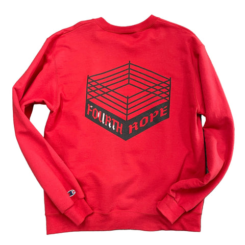 4th Rope Westside Gunn WGXR Champion Crewneck Sweatshirt 'Legion of Doom Red' | US MEN LG