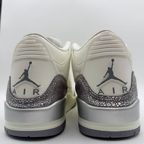 Air Jordan 3 Retro 'Sail Cement Grey (2025 Women's)' | US W11 / US M9.5