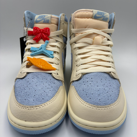 Jordan 1 Retro High OG Women`s 'Pale Ivory Psychic Blue' | W 8.5 / US M 7