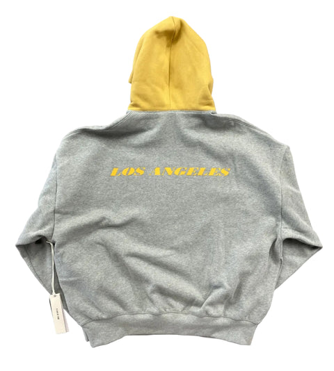 Fear of God Essentials Lakers Hoodie 'Concrete Heather Canyon' | US XL