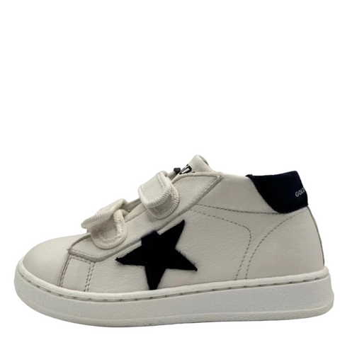 Golden Goose June in Nappa 'White Dark blue Star (TD)' | EU 26 / US 10C