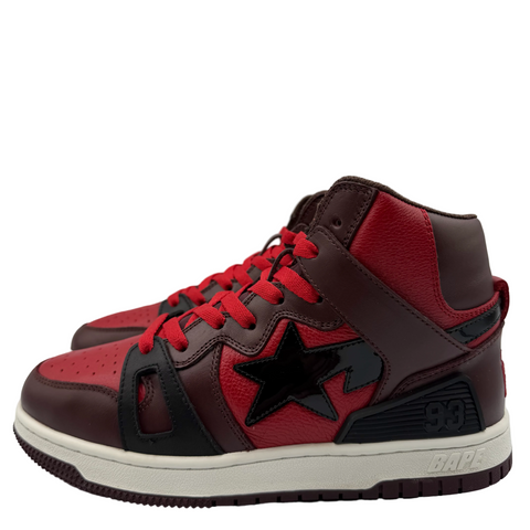 A Bathing Ape Bape Sta 93 Hi 'Red Burgundy' | US M 7