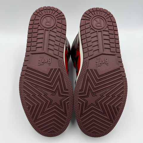 A Bathing Ape Bape Sta 93 Hi 'Red Burgundy' | US M 7