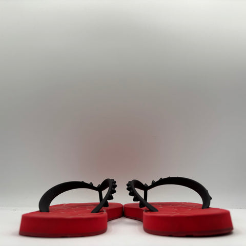 Christian Louboutin Loubi Flip Slide 'Red Black' | EU W 37 / US W 7