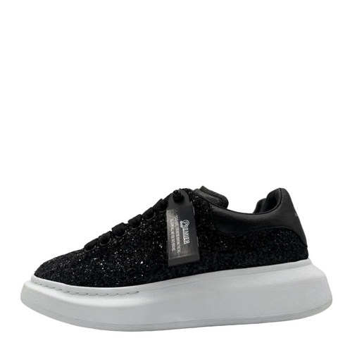Alexander McQueen Oversized 'Black Glitter' | EU W 39 / US W 9