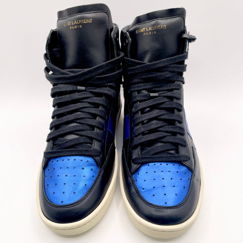 Saint Laurent SL-10 High Top 'Black Metallic Blue' | EU M 39 / US M 6