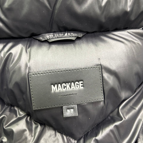 MACKAGE Coralia Down Coat with Hood and Sash Belt 'Black (Women)' | US (Medium)