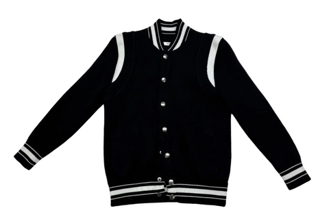 Givenchy Knit Baseball Jacket 'Black' | US M (Large)