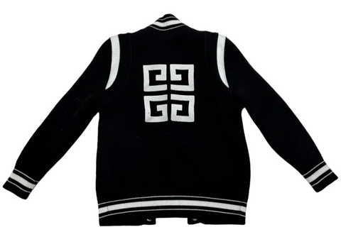 Givenchy Knit Baseball Jacket 'Black' | US M (Large)