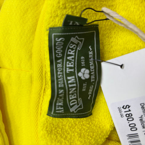 Denim Tear America Zip Up Hoodie 'Yellow' | US M (X-Large)