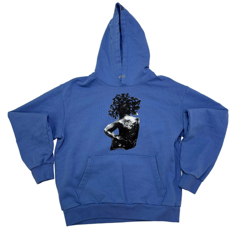 Denim Tear Ex-Slave Gordan Hoodie 'Dusty Blue' | US M (Large)