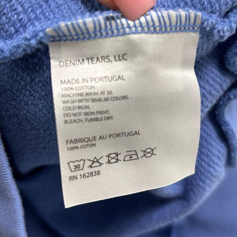 Denim Tear Ex-Slave Gordan Hoodie 'Dusty Blue' | US M (Large)