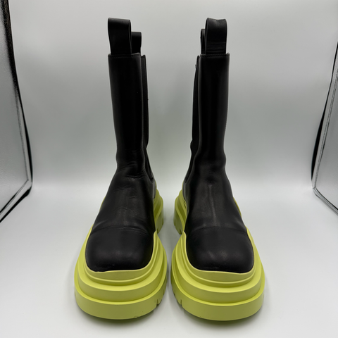 Bottega Venetta Tire Boot 'Black Lime green' | EU 35 / US 4.5