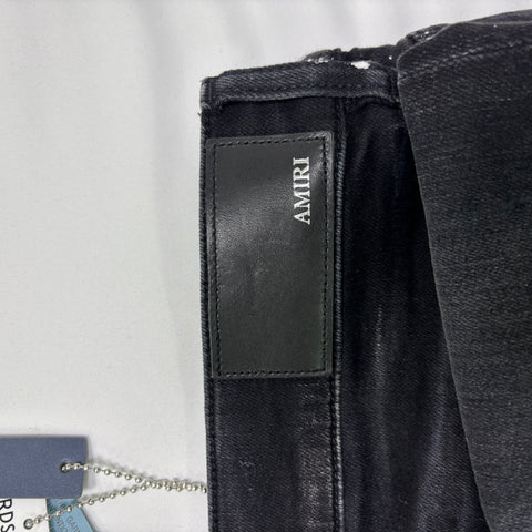 Amiri California Eagle Patched Jeans 'Black' | US M (36")