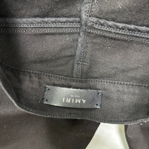 Amiri Thrasher Plain Knee Ripped Jeans 'Black' | US M (32")