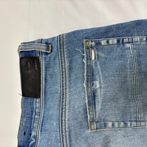 Amiri Bandana Flame Patched Jeans 'Clay indigo' | US M (31")