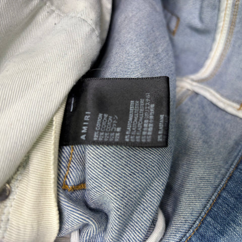 Amiri Bandana Flame Patched Jeans 'Clay indigo' | US M (31")
