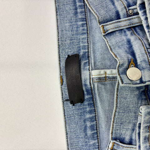 Amiri MX1 Paint Splatter Jeans 'Light Blue' | US M (34")