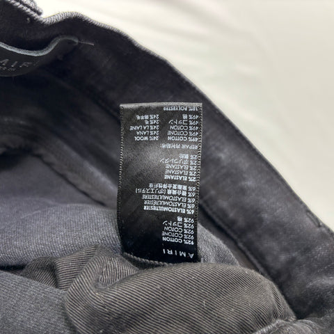 Amiri MX1 Jeans with White Patched Knee 'Black Faded' | US M