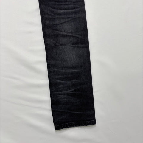 Amiri MX1 Jeans with White Patched Knee 'Black Faded' | US M