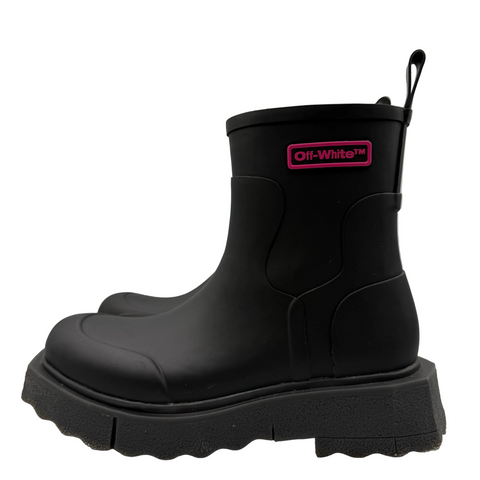 OFF-WHITE Rubber Rain Boot 'Black' | EU 42 / US M 9