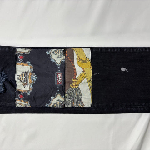 Amiri Art Patchwork Ripped Jeans 'Black' | US M (32")