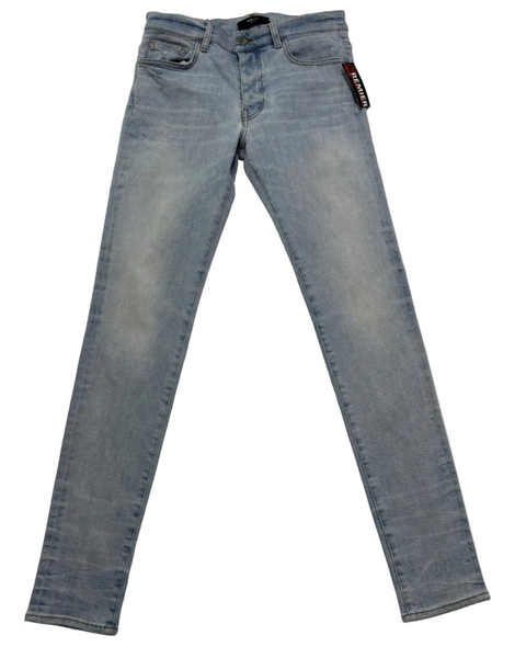 Amiri Stack Low-Rise Skinny Jeans 'Light Blue' | US M (32")