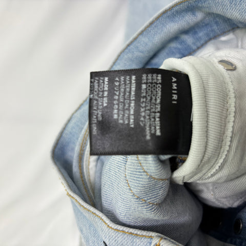Amiri Stack Low-Rise Skinny Jeans 'Light Blue' | US M (32")
