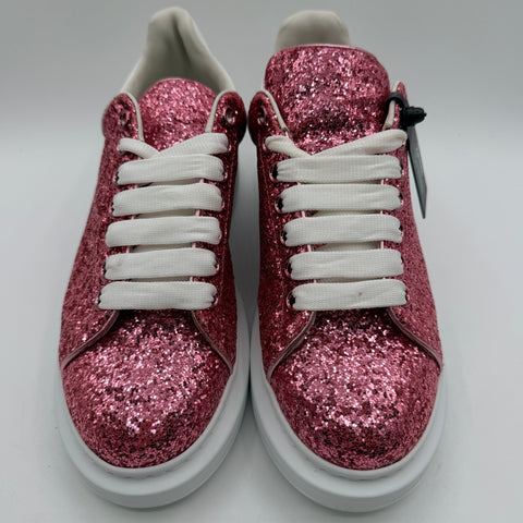 Alexander McQueen Oversized 'Pink Glitter White (Women's)' | EU W40 / US W10