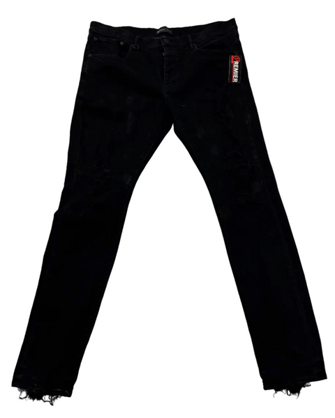 Purple Brand Ripped Jeans 'Black' | US M (38")