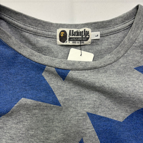 A Bathing Ape Star Tee 'Grey' | US M (Large)