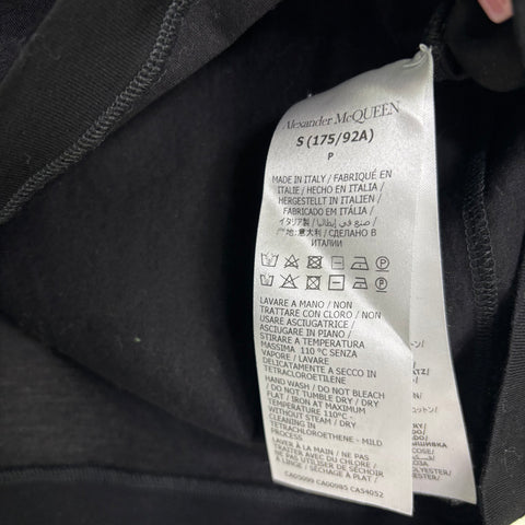 Alexander McQueen Chest Logo Embroidered Tee 'Black' | US M (Small)