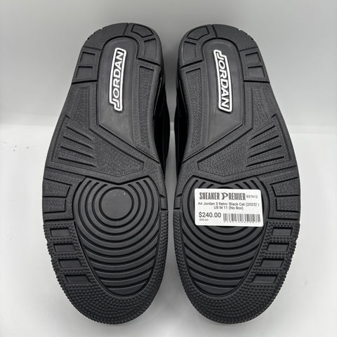 Air Jordan 3 Retro 'Black Cat (2025)' | US M 11 (No Box)