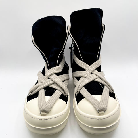 Rick Owens DRKSHDW Hexa High 'Black Milk Fat Lace' | EU M 43.5 / US M 10.5