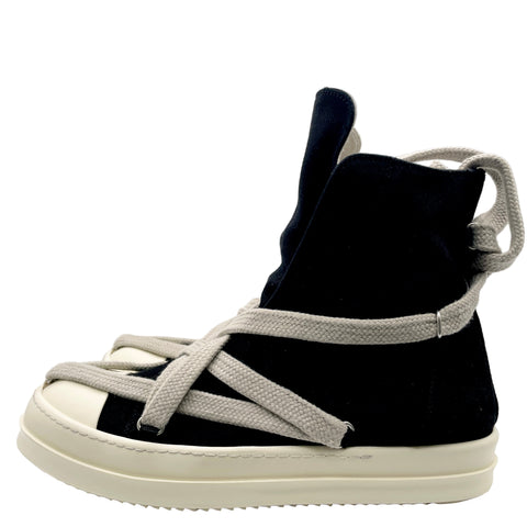 Rick Owens DRKSHDW Hexa High 'Black Milk Fat Lace' | EU M 43.5 / US M 10.5