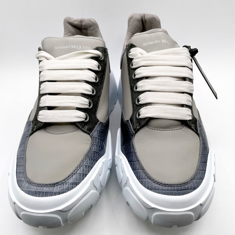 Alexander McQueen Oversized Court Trainer 'Grey Silver White' | EU M 45 / US M 12