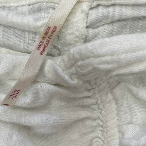 Free People Ruffled Crop Top Tank 'White Cream' | XS