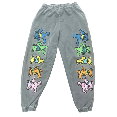 Vintage Grateful Dead Dancing Bears Charcoal Grey Sweatpants | MED