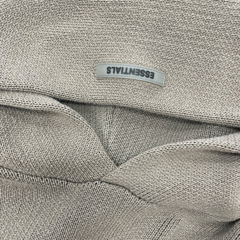 Fear of God Essentials Knit Pullover Hoodie 'Taupe' | XS