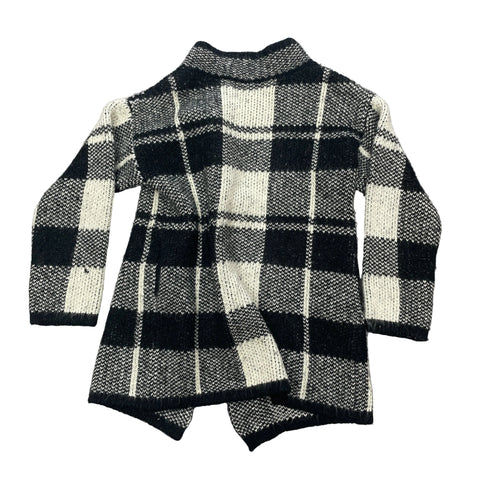 Artee Couture Black White Gingham Knit Cardigan | OS
