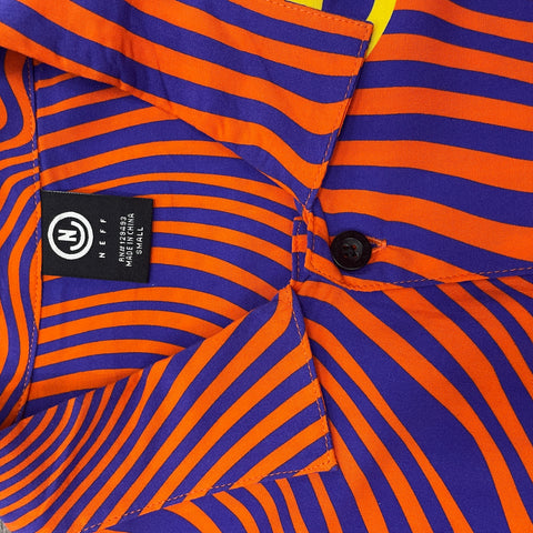 Neff Smile Drip Wave Psychedelic Button-Down Collared Shirt | US Men's SM